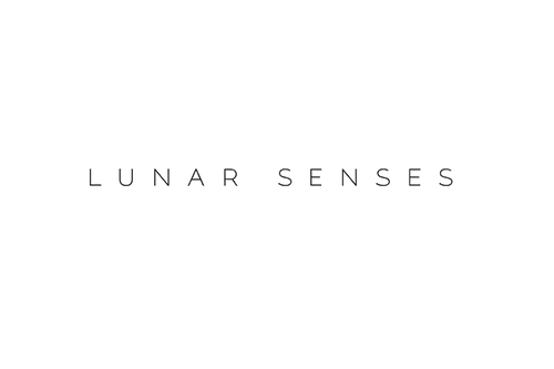 Text 'LUNAR SENSES' on a white background
